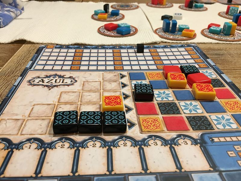 Партия в настольную игру Azul